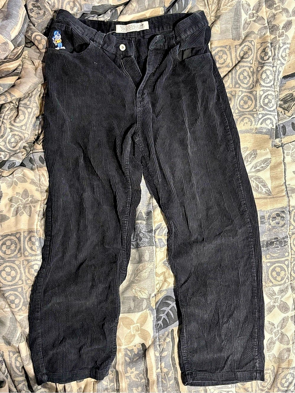 RSVLTS Black Corduroy Pants Waist 30/32